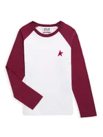 Little Kid's & Star/ Raglan Long-Sleeve T-Shirt