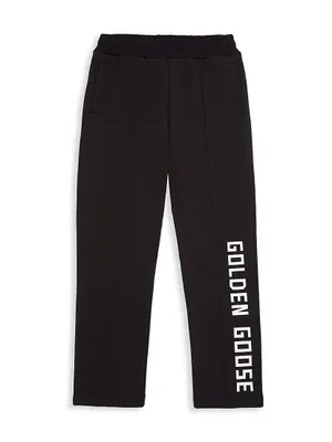 Little Kid's & Star Logo Tapared-Leg Jogging Pants