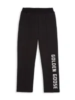 Little Kid's & Star Logo Tapared-Leg Jogging Pants