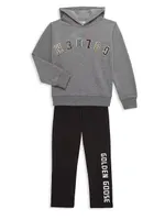 Little Kid's & Star Logo Tapared-Leg Jogging Pants