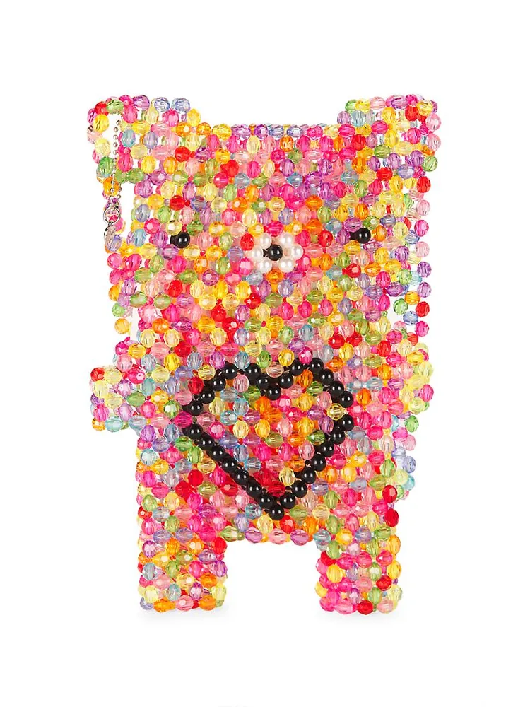 Girl's Beaded Rainbow Gummy Bear Bag
