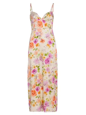 Rosemary Floral Midi Slip Dress