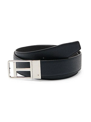 Leather T Logo Belt