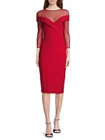 Classic Mesh Sheath Dress