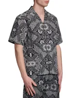 Bandana Print Short-Sleeve Shirt
