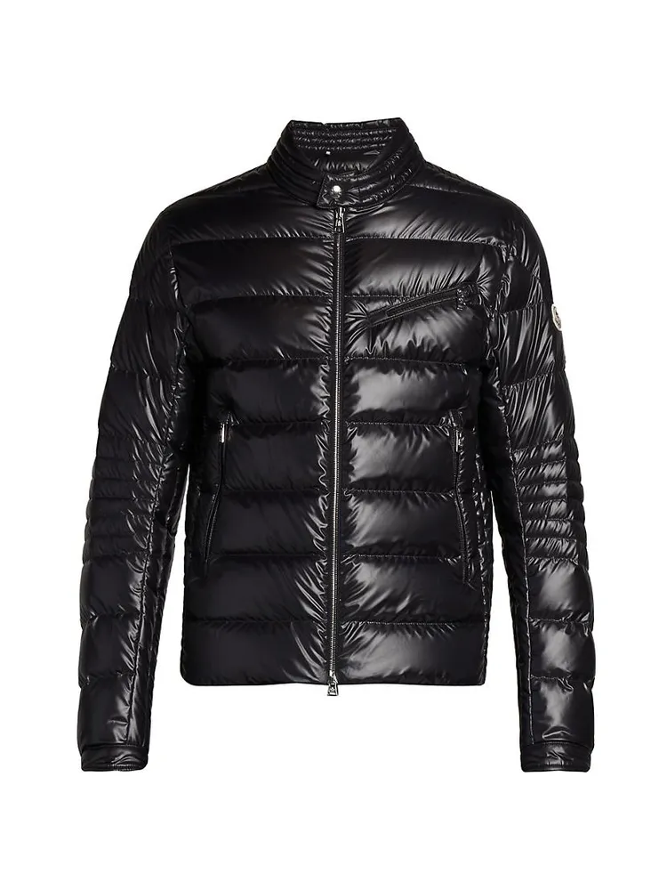 Moncler Man Authie Biker Jacket Matte