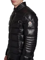 Moncler Man Authie Biker Jacket Matte