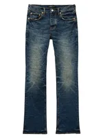 P004 Dark Dirty Cast Slim-Flare Boot-Cut Jeans