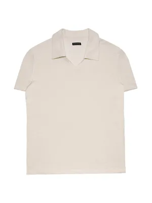 Open-Collar Polo Shirt