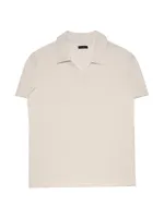 Open-Collar Polo Shirt