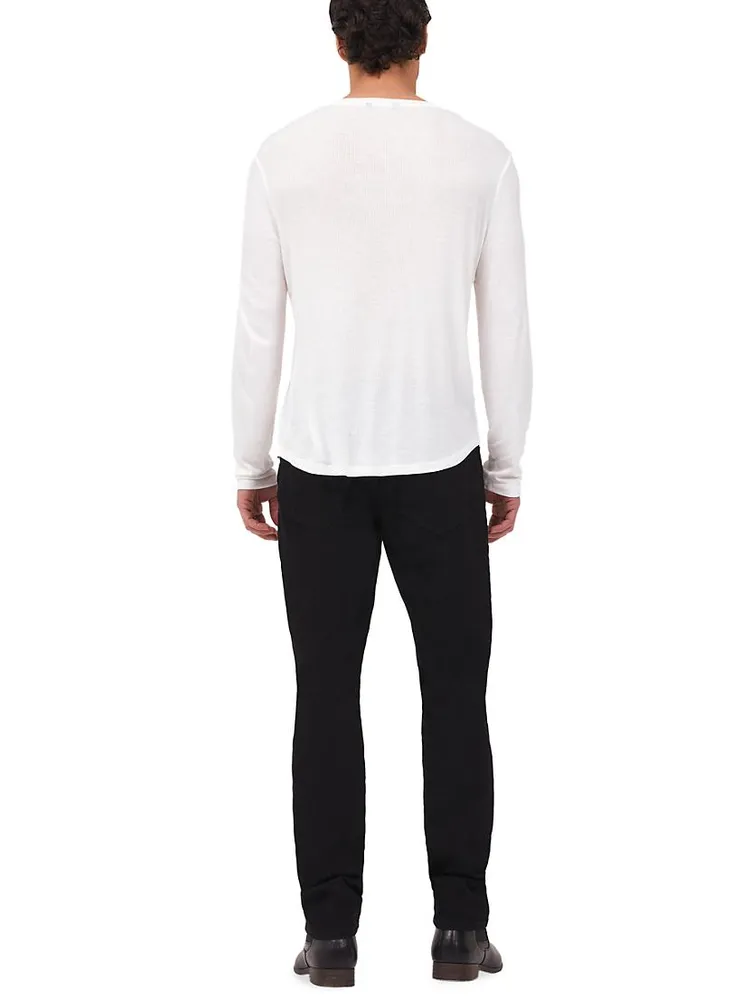 Ribbed Long-Sleeve T-Shirt