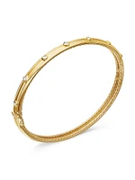 Modern Renaissance Bracelet 18K Yellow Gold With Diamonds