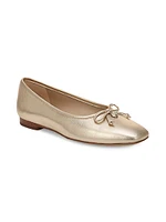 Meadow Metallic Leather Ballet Flats