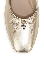 Meadow Metallic Leather Ballet Flats