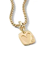 18K Yellow Gold Heart Amulet