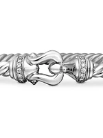 Cable Collectibles 18K White Gold & Diamond Bracelet