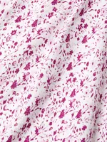 Slim-Fit Floral Print Button-Up Shirt