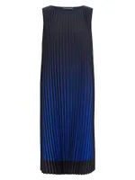 Danzare Pleated Maxi Shift Dress