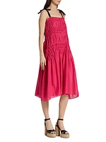 Mabel Smocked Midi-Dress