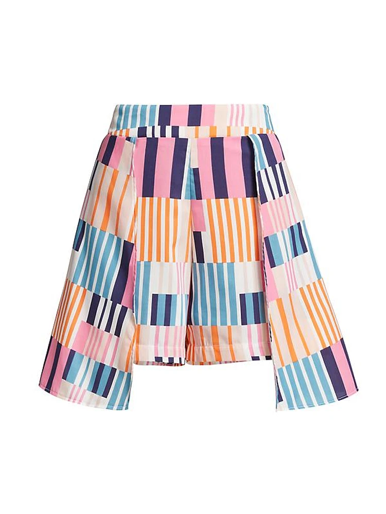 Tracie Pinstriped Shorts