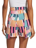 Tracie Pinstriped Shorts