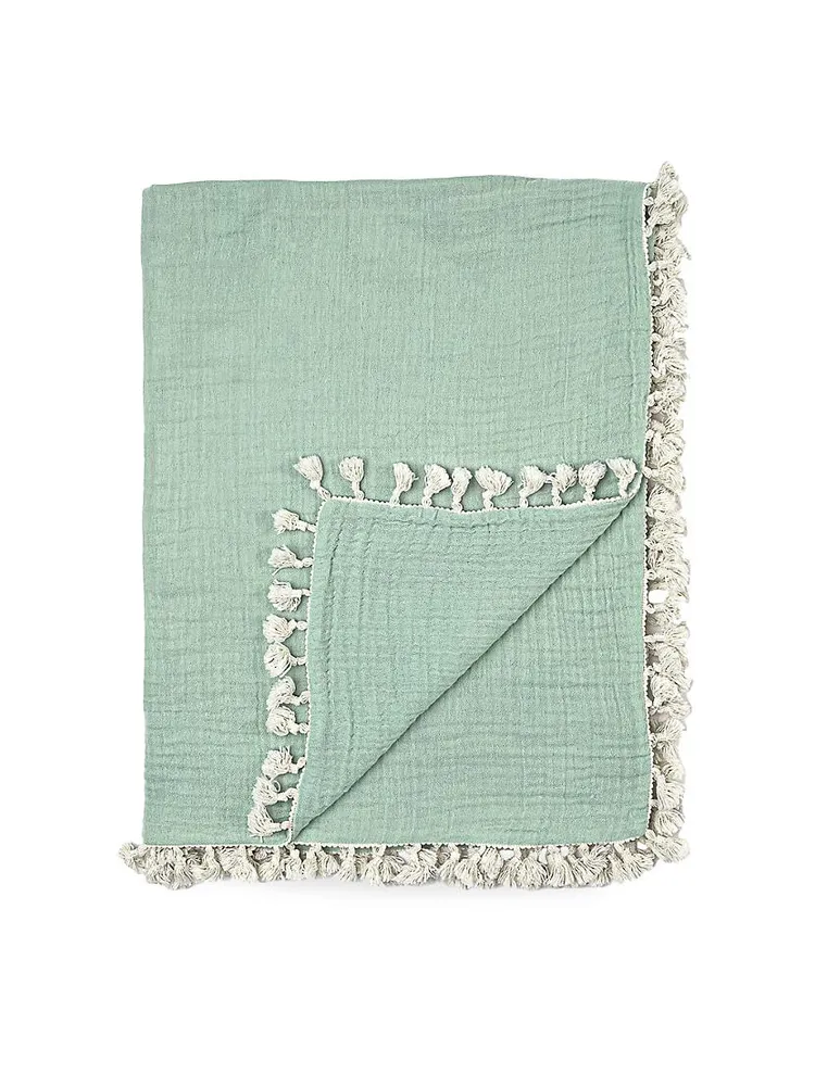 Baby's Tassel-Accented Blanket