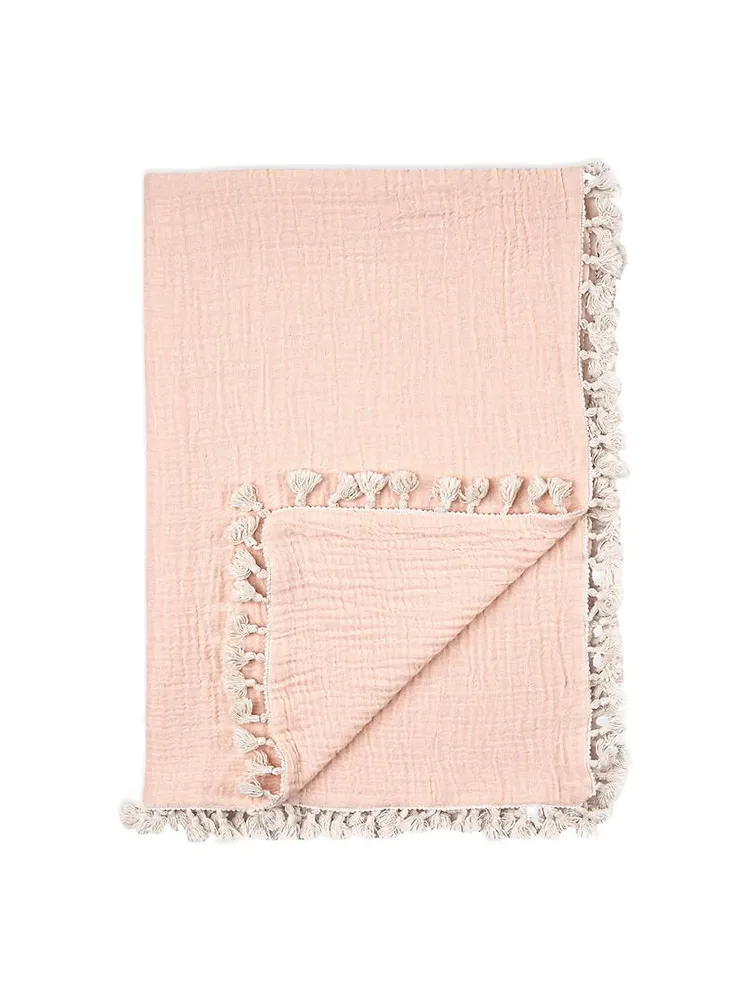 Baby's Tassel-Accented Blanket