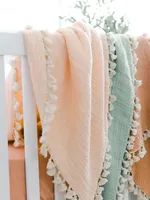 Baby's Tassel-Accented Blanket