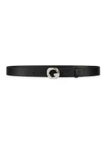 G Chain Buckle Belt Leather