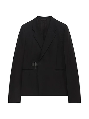 Slim Fit Blazer Wool With U-Lock Buckle