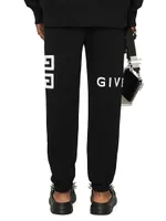 4G Embroidered Slim Fit Jogger Pants