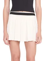 STAUD COURT Doubles Pleated Tennis Skirt