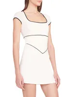 STAUD COURT Backspin Jersey Minidress