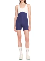 STAUD COURT Bounce Two-Tone Short Unitard