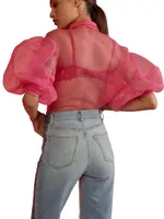 Organza Sheer Top