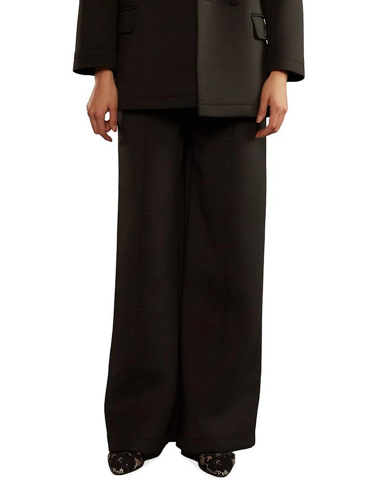 High-Waisted Wide-Leg Pants