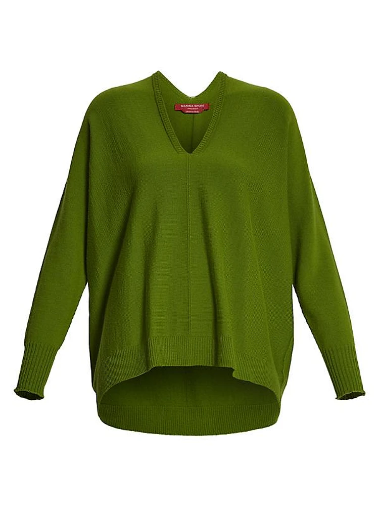 Alba Wool-Blend V-Neck Sweater