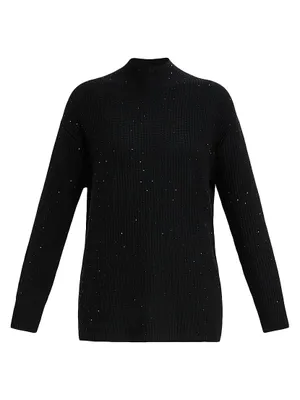 Plus Amanda Embellished Wool Blend Sweater