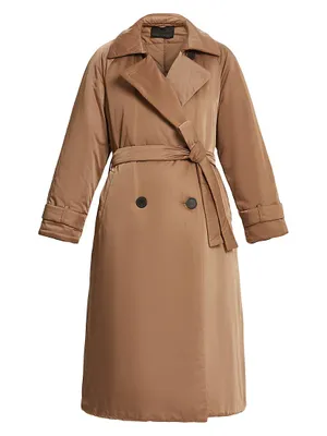 Pepita Padded Trench Coat