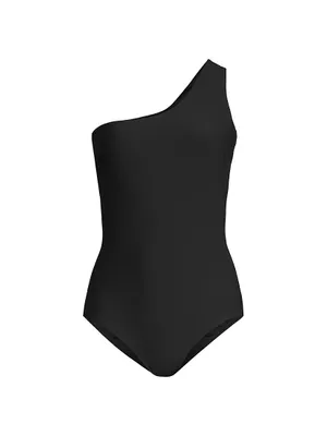 Sculpting One-Shoulder One-Piece Swimsuit