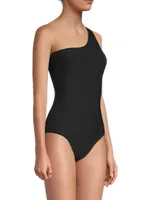 Sculpting One-Shoulder One-Piece Swimsuit