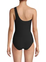 Sculpting One-Shoulder One-Piece Swimsuit