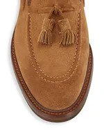 Suede Tassel Loafers