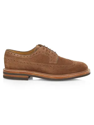 Suede Lace-Up Brogues