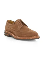 Suede Lace-Up Brogues