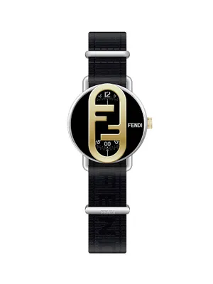 O'Lock Two-Tone Stainless Steel & Jacquard Strap Watch/42MM