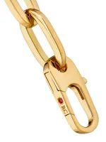 Two-Tone 18K Gold & 0.78 TCW Diamond Paper-Clip Chain Necklace