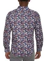 Sabir Paisley Button-Down Shirt