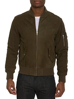 Gasper Suede Bomber Jacket