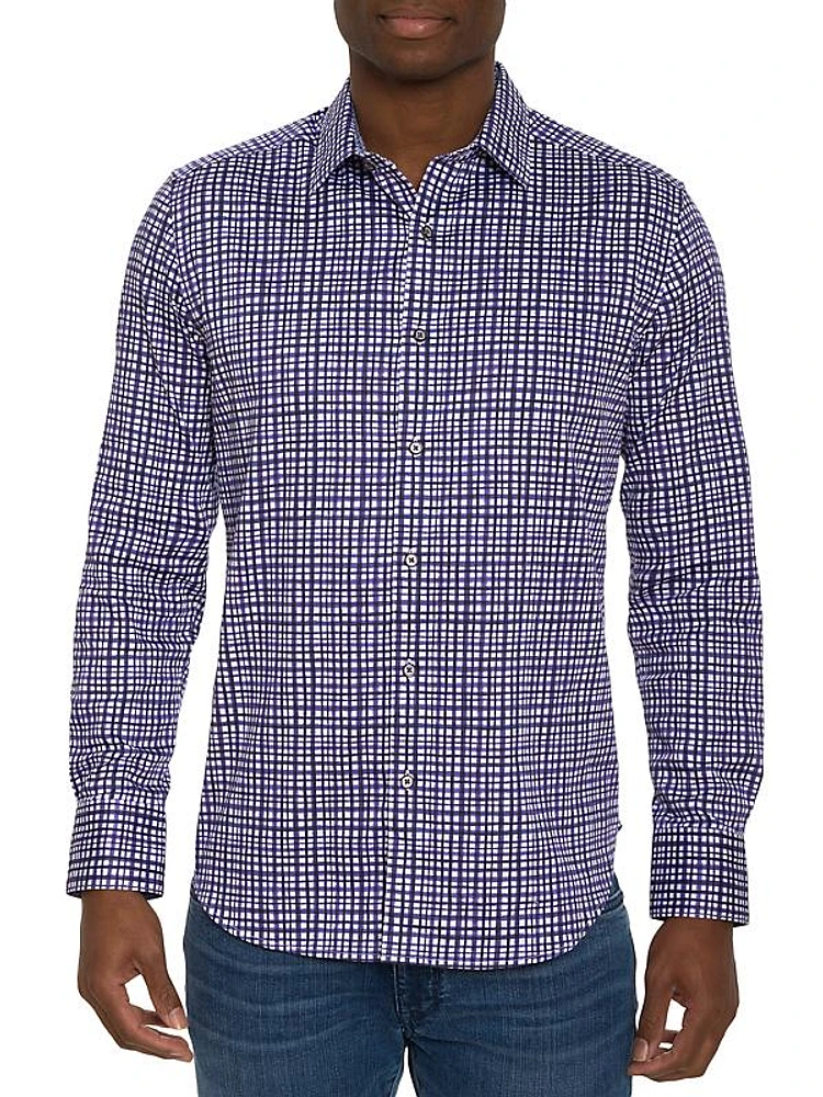 Plaid Print Woven Shirt